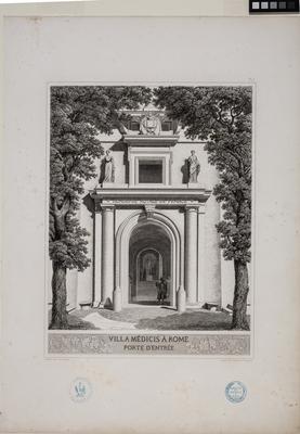 Villa Médicis à Rome, porte d'entrée
