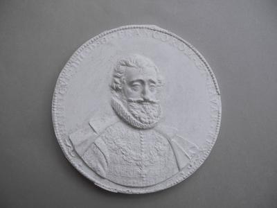 Tirage d'une médaille : buste de Henri IV