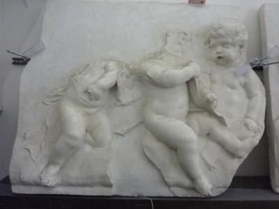 Tirage d'un relief avec des Putti (par François Duquesnoy)