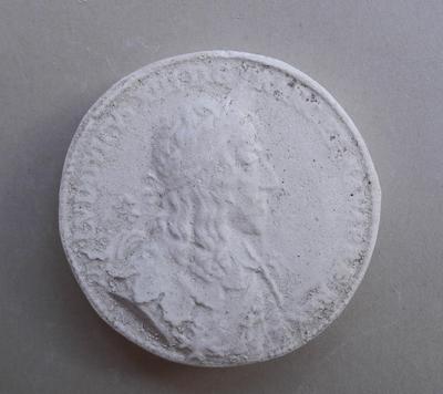 Tirage d'une médaille : buste de Louis XIII