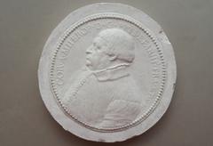 Tirage d'une médaille : buste de Corneille van Mierop, prévôt et archidiacre d'Utrecht