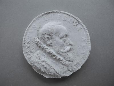 Tirage d'une médaille : buste de Juste Lipse