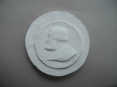 Tirage d'une médaille : buste d'un comte palatin