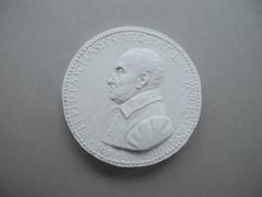 Tirage d'une médaille : buste d'Etienne Pasquier