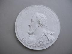 Tirage d'une médaille : profil de François Ier