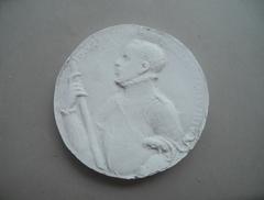 Tirage d'une médaille : buste de profil