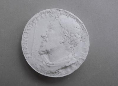 Tirage d'une médaille : buste de François Ier