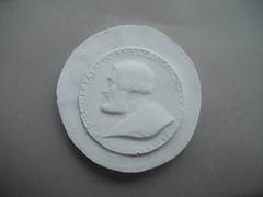 Tirage d'une médaille : buste d'un comte palatin
