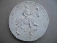 Tirage d'une médaille : Philippe d'Autriche à cheval