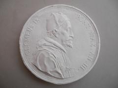 Tirage d'une médaille : buste de Clément IX