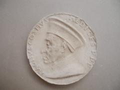 Tirage d'une médaille : buste de Cosme de Médicis le Vieux