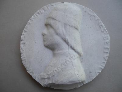 Tirage d'une médaille : buste de Giovanni Bentivoglio (?)