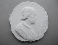 Tirage d'une médaille : buste d'homme de profil