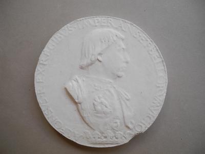 Tirage d'une médaille : buste d'Alphonse V d'Aragon