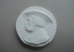 Tirage d'une médaille : buste de Nicolas Kohlnpock