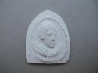 Tirage d'une médaille : buste de trois quarts gauche