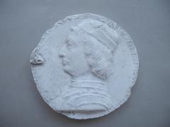Tirage d'une médaille : buste de profil gauche