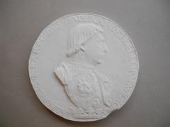 Tirage d'une médaille : buste d'Alphonse V d'Aragon