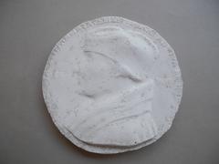 Tirage d'une médaille : buste d'Erasme de Rotterdam