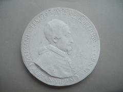 Tirage d'une médaille : buste d'Alexandre VII