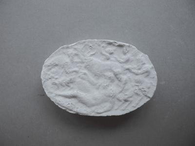 Tirage d'une empreinte d'intaille : scène bacchique (?)