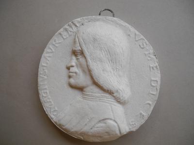 Tirage d'une médaille : Lorenzo de' Medici