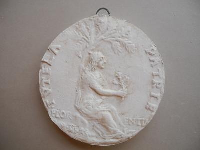 Tirage d'une médaille : Allégorie de Florence