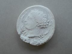 Tirage d'une monnaie : tête de profil gauche