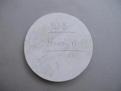 Tirage d'une médaille : buste de Henri II