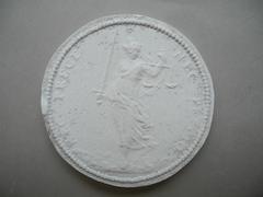 Tirage d'une médaille : Justice