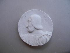 Tirage d'une médaille : buste de François Ier