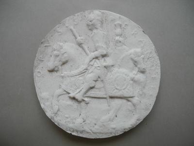 Tirage d'une médaille :  Giovanni II Bentivoglio à cheval