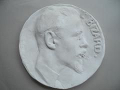 Tirage d'un médaillon : Léon Bizard