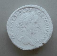 Tirage d'une monnaie : buste de profil droit