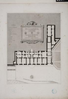 Villa Médicis à Rome : plan de l’entresol