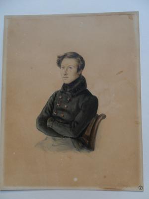 Portrait d'homme assis de trois quarts : portrait d'Ernest Boulanger (?)