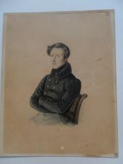 Portrait d'homme assis de trois quarts : portrait d'Ernest Boulanger (?)