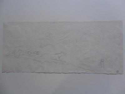 Caricature, Homme tiré par un loup
