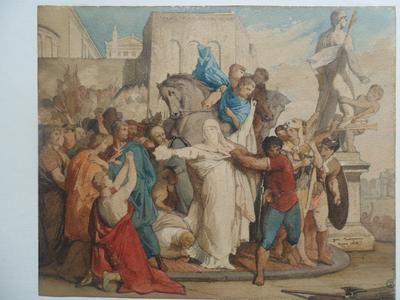 Esquisse pour le Martyre de sainte Dorothée