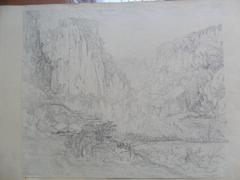 Vue du jardin de Civita Castellana