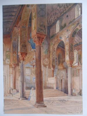 Intérieur de la chapelle palatine à Palerme