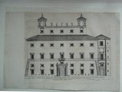 Elévation de la façade extérieure de la Villa Médicis
