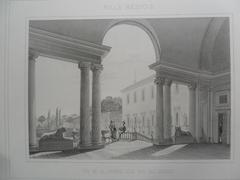Villa Médicis à Rome : Vue de la grande loge sur les jardins