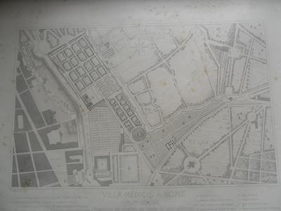 Villa Médicis à Rome : plan général