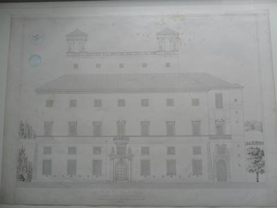 Villa Médicis à Rome : Façade sur la promenade
