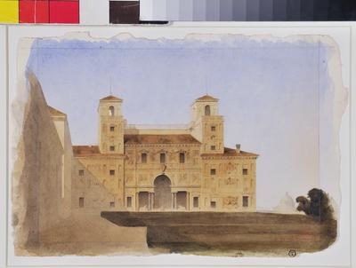 Façade sur jardin de la Villa Médicis