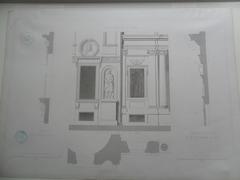 Villa Médicis à Rome : Détails de la façade coté des jardins