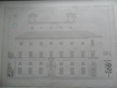 Villa Médicis à Rome : Façade sur la promenade