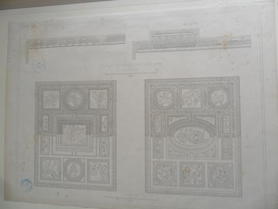 Villa Médicis à Rome : Plafond des pièces du premier étage, coté des jardins