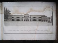 Villa Poniatowski près de Varsovie : Elevazione segnata in pianta A. B. del Casino della Villa di S. A. Il Principe Stanislas Poniatowski